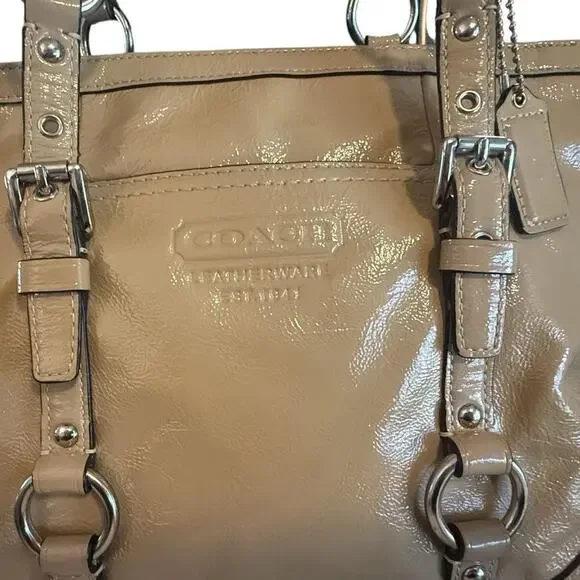 Coach Gallery East West Patent Leather Tote - Picture 3 of 9